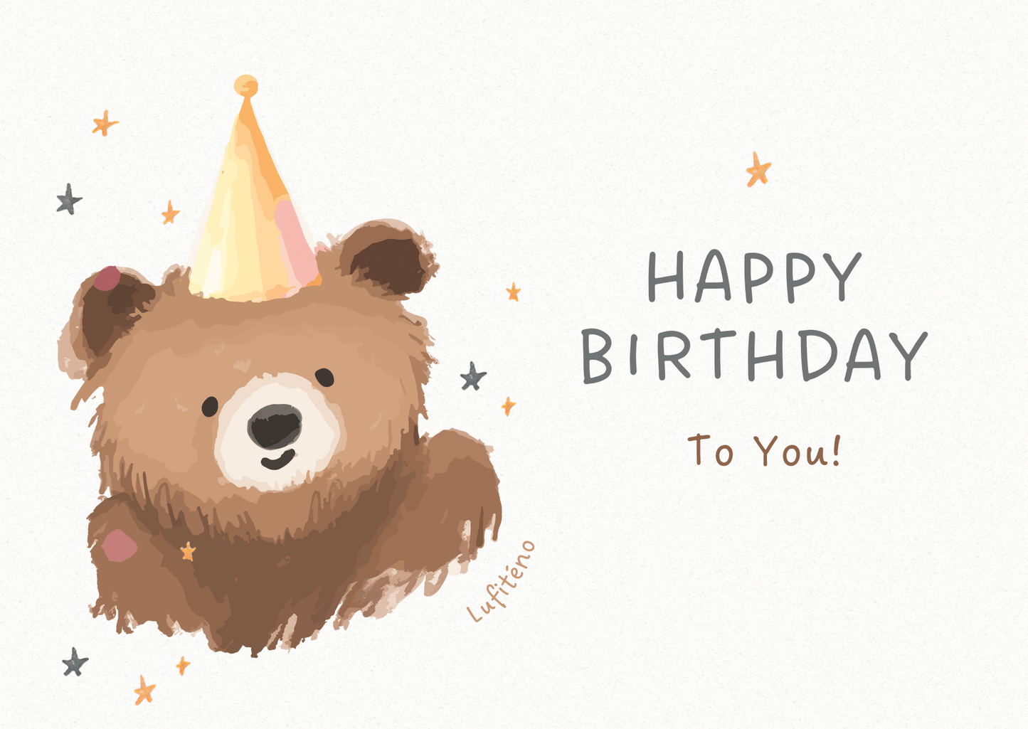Teddy card