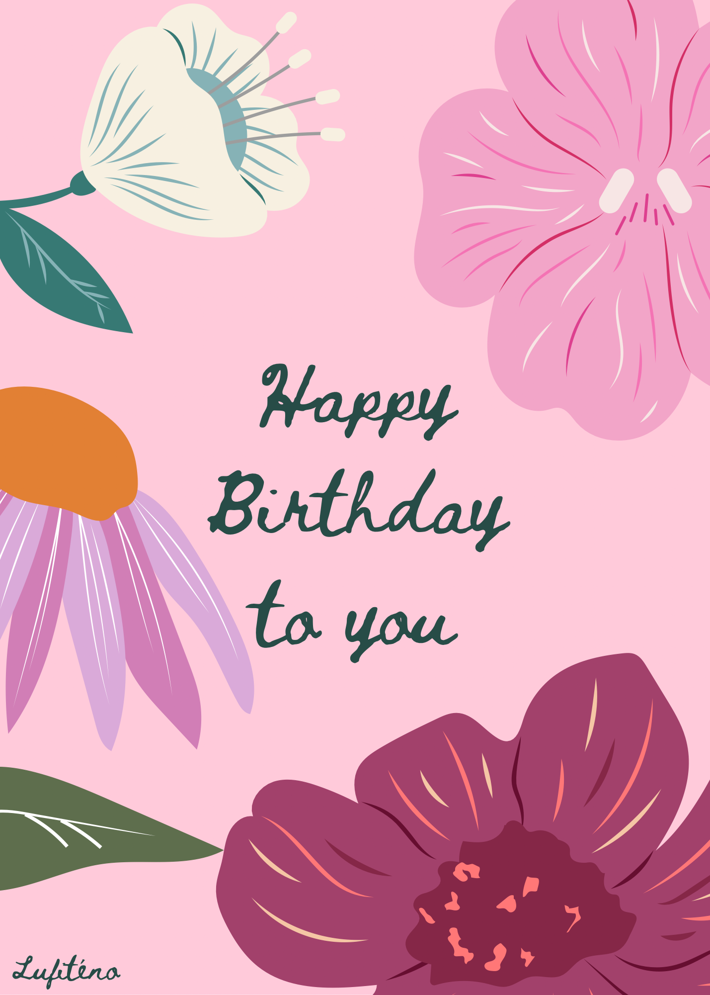 Floral card