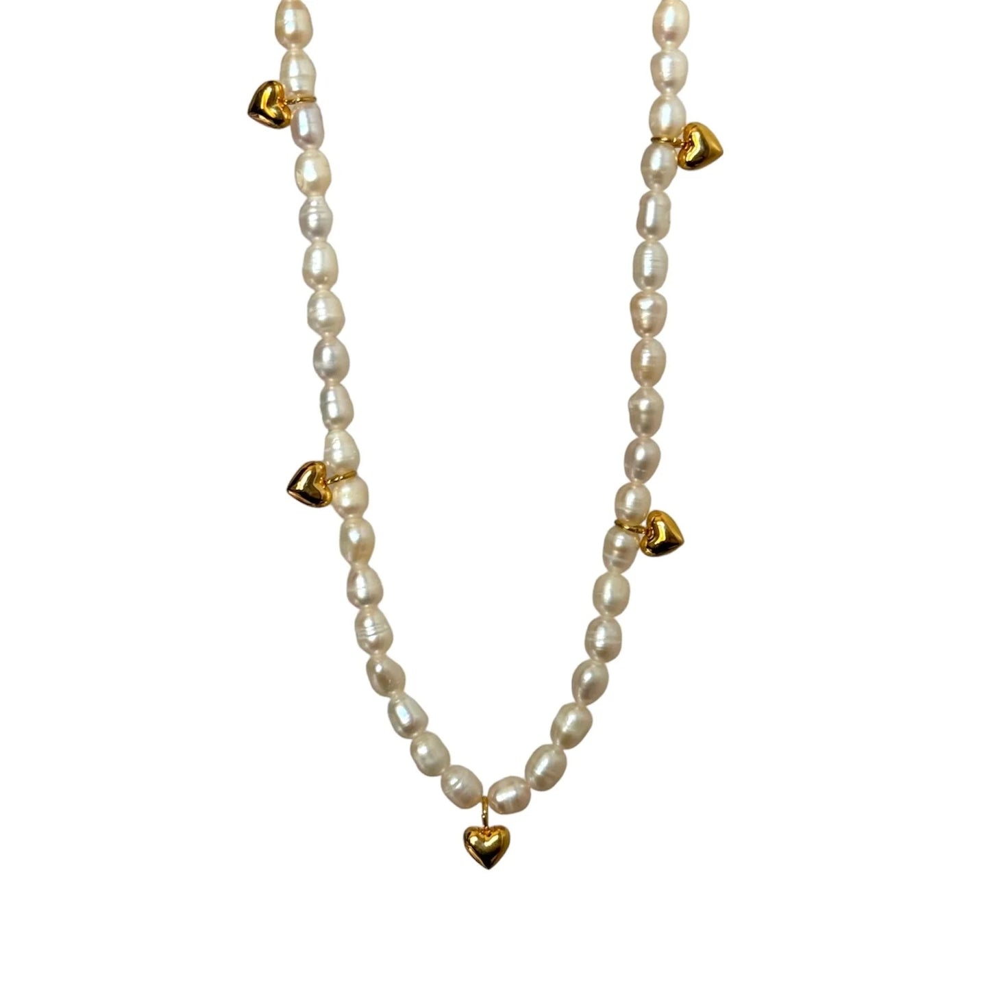 Gold hearted pearly